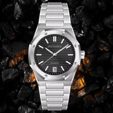 2024  New Fashion mechanical Watch Business Top Luxury Brand Watches Stainless Steel Waterproof Luminous Wristwatc