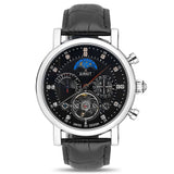 AIRRIT Business Casual Waterproof Men's Watch Leather Fashion Mechanical Watch