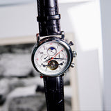 AIRRIT Business Casual Waterproof Men's Watch Leather Fashion Mechanical Watch